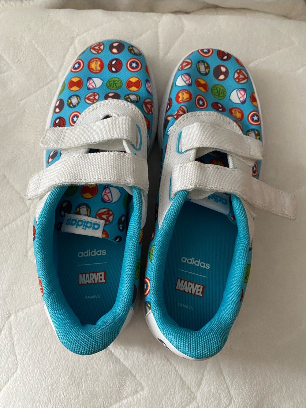 Adidas Marvel Superhero Adventures kids size 1 shoes